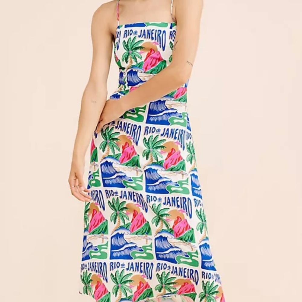FARM Rio Multicolor Rio de Janeiro Print Maxi Dress